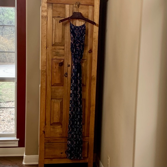 Lucky Brand Navy Blue Maxi Dress Size Small - Picture 6 of 7